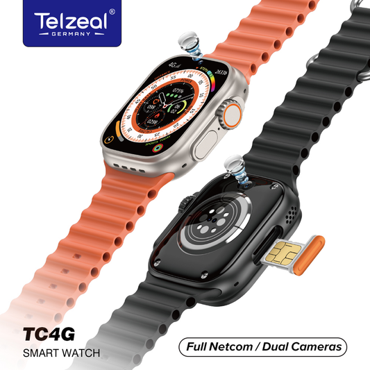 Telzeal TC4G With Dual Camera and Sim Support Smart Watch